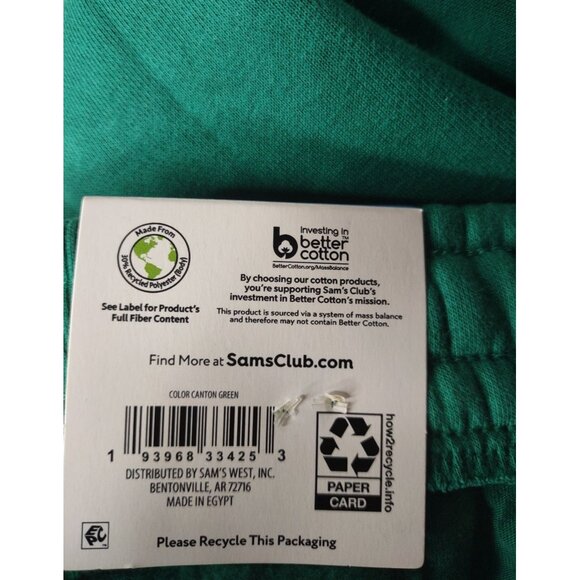 Members Mark Green Fleece Jogger Pants Size Large NWT - Picture 4 of 8